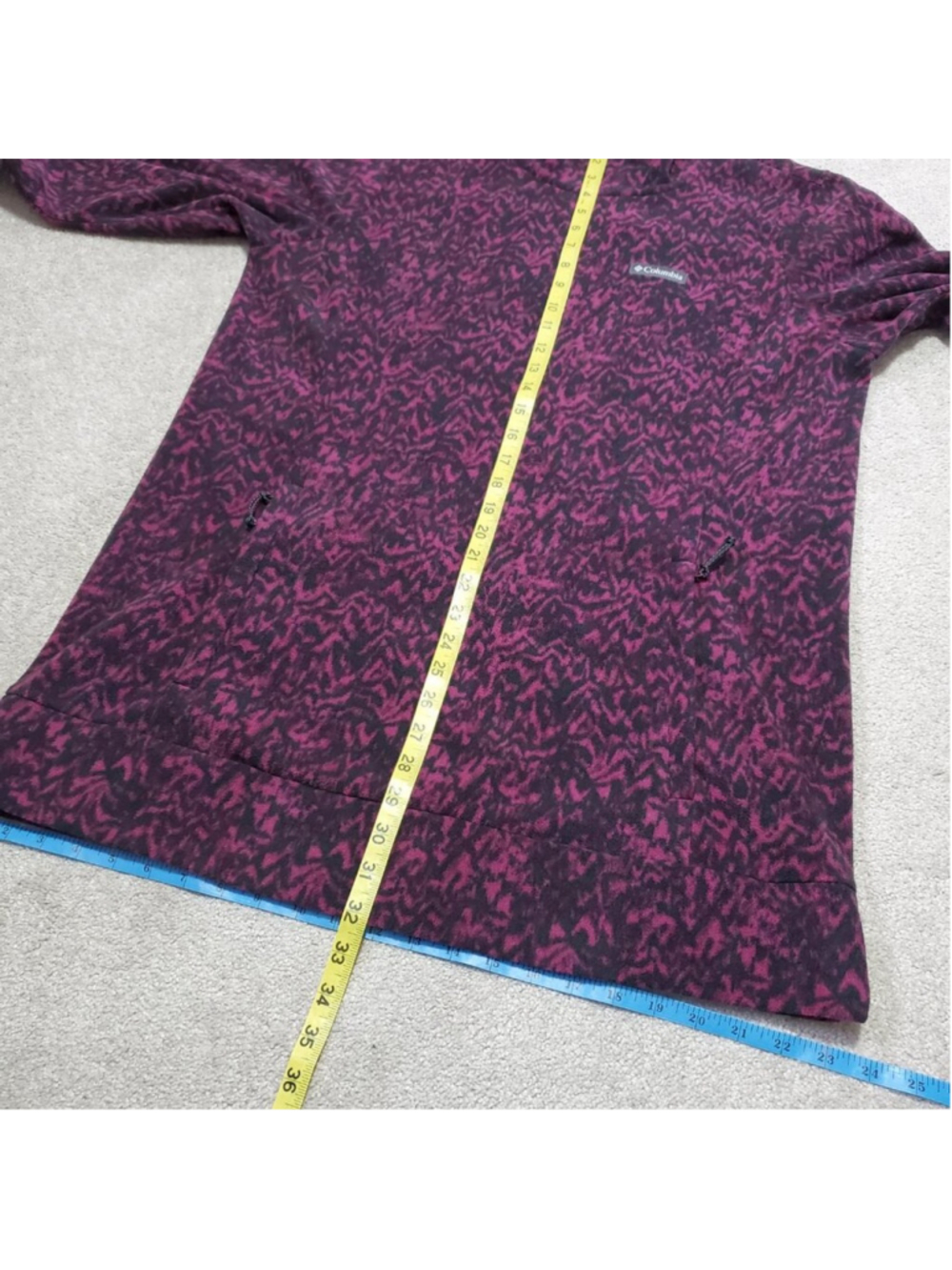 COLUMBIA Ali Peak Performance Fleece Tunic Sweater XL High Neck Longline - Picture 13 of 14
